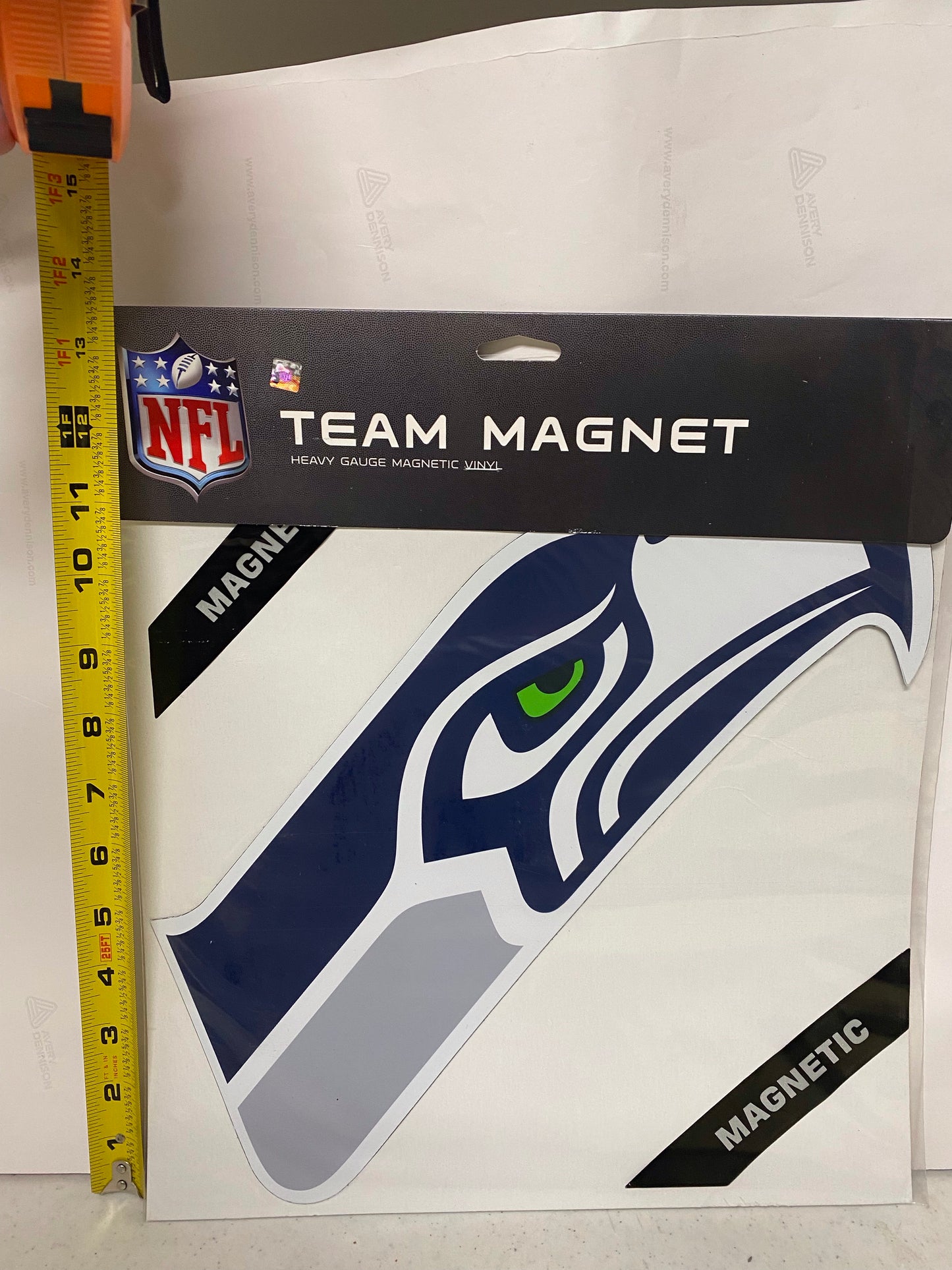 SEATTLE SEAHAWKS LOGO BIG MAGNET