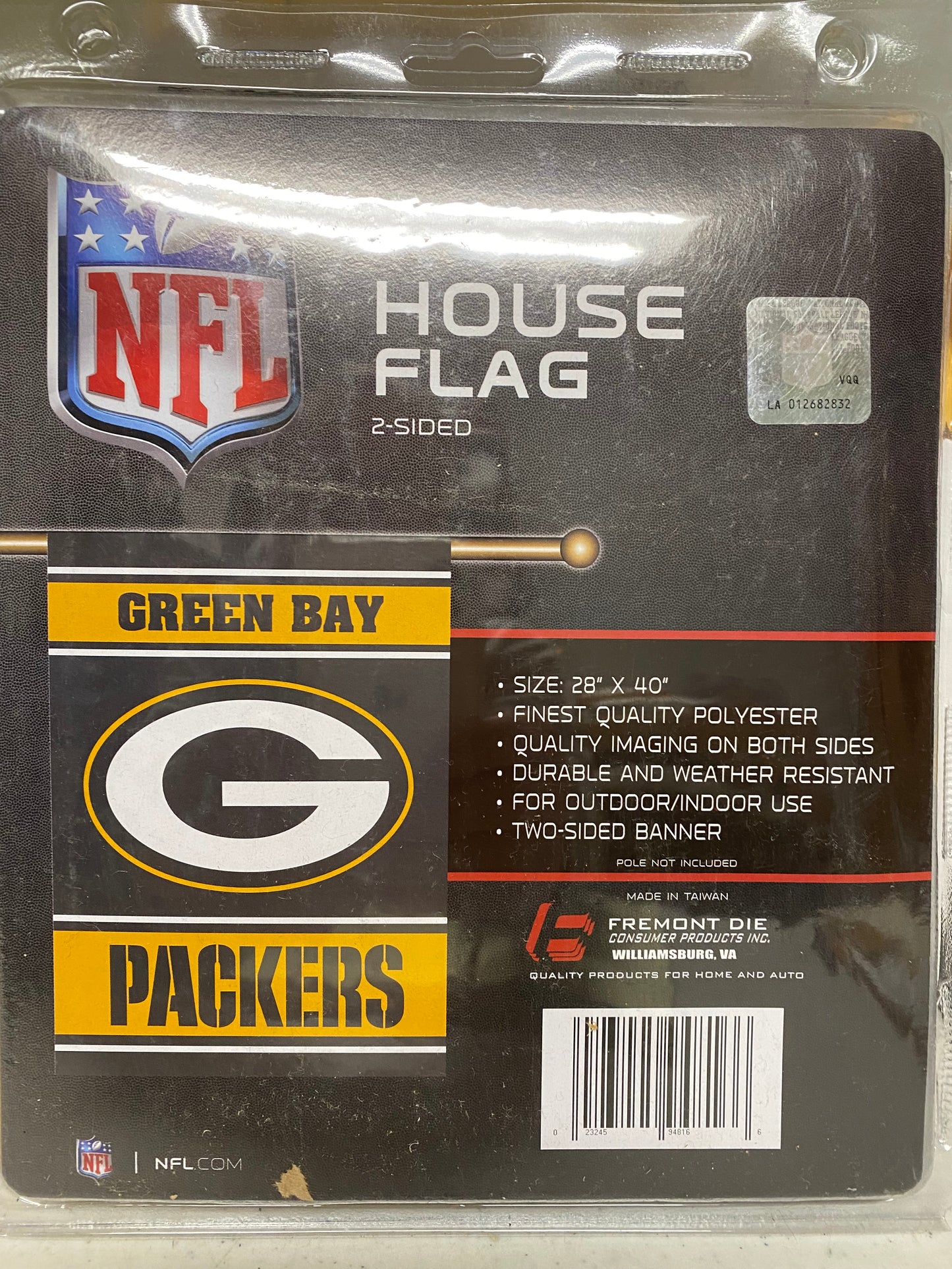GREEN BAY PACKERS 2- SIDED HOUSE FLAG