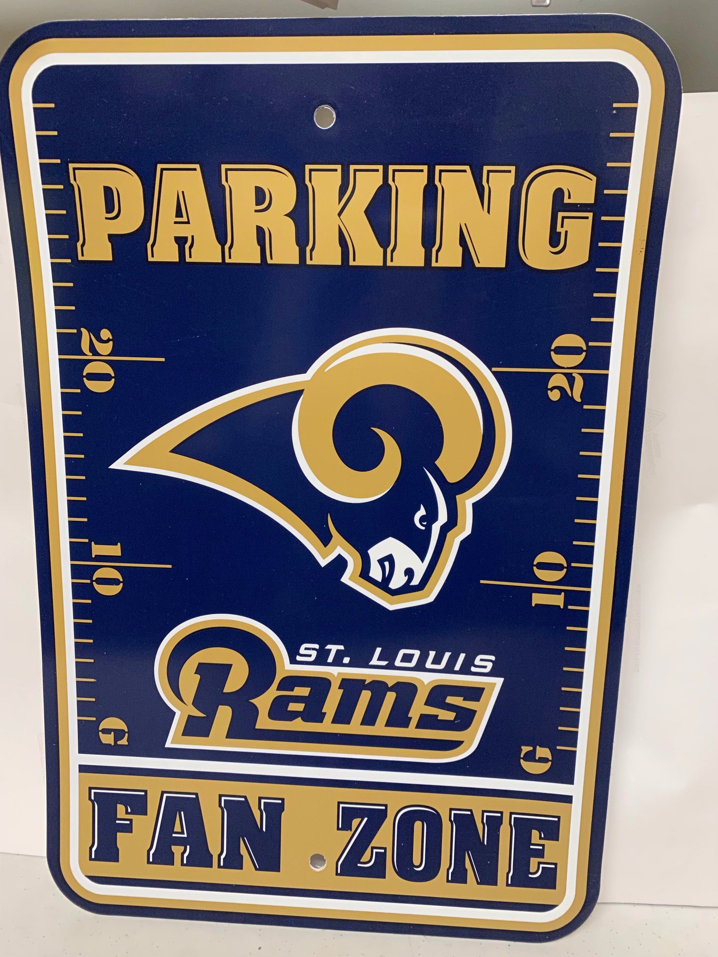 LOS ANGELES RAMS  PARKING SIGN