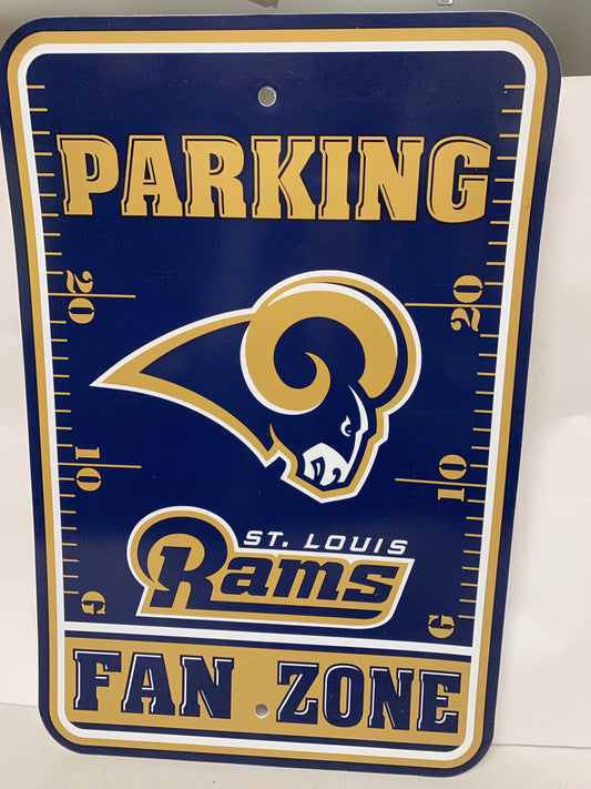 LOS ANGELES RAMS PARKING SIGN