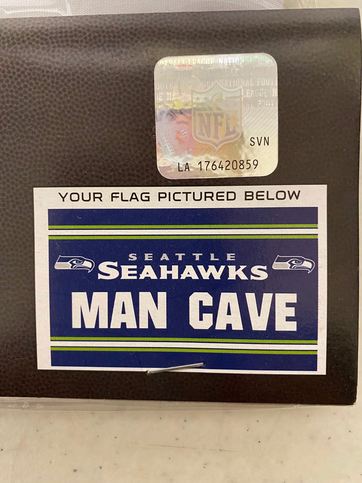 SEATTLE SEAHAWKS “MAN CAVE “ FLAG