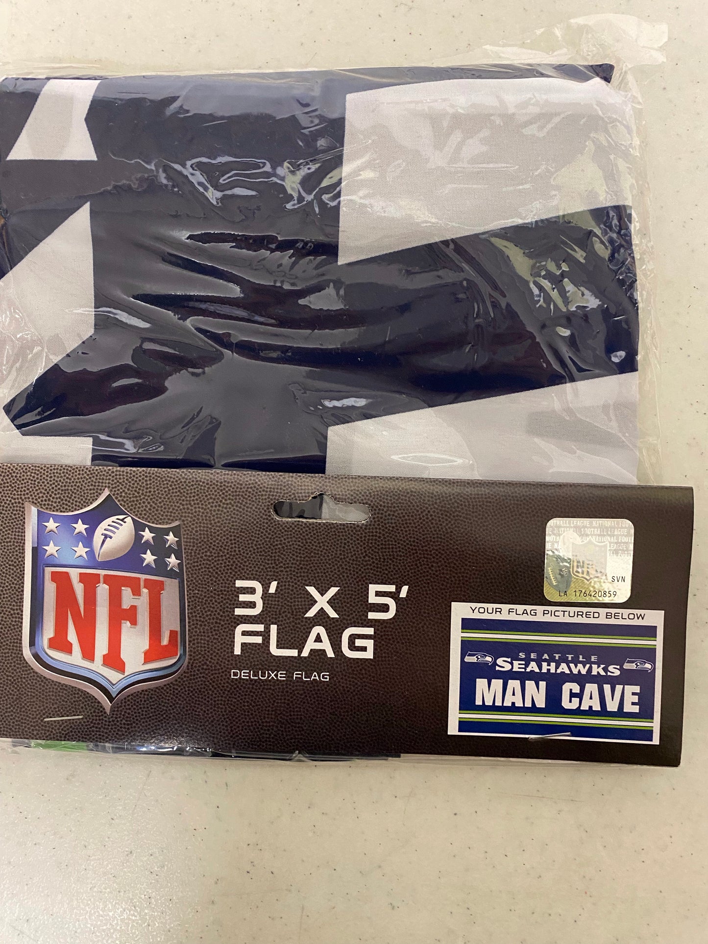 SEATTLE SEAHAWKS “MAN CAVE “ FLAG