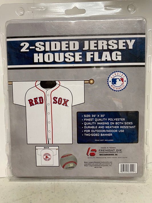 BOSTON RED SOX 2 SIDED JERSEY HOUSE FLAG