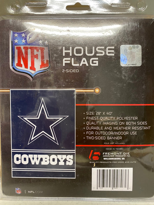 DALLAS COWBOYS  2- SIDED   HOUSE FLAG