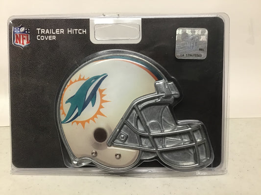 MIAMI DOLPHINS METAL HELMET HITCH COVER