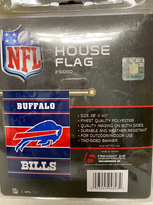 BUFFALO BILLS 2- SIDED   HOUSE FLAG