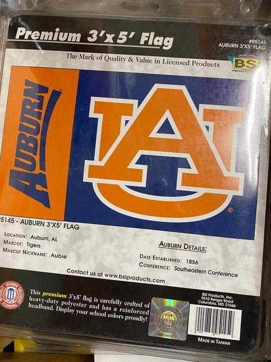 AUBURN TIGERS 36” x 60” FLAG