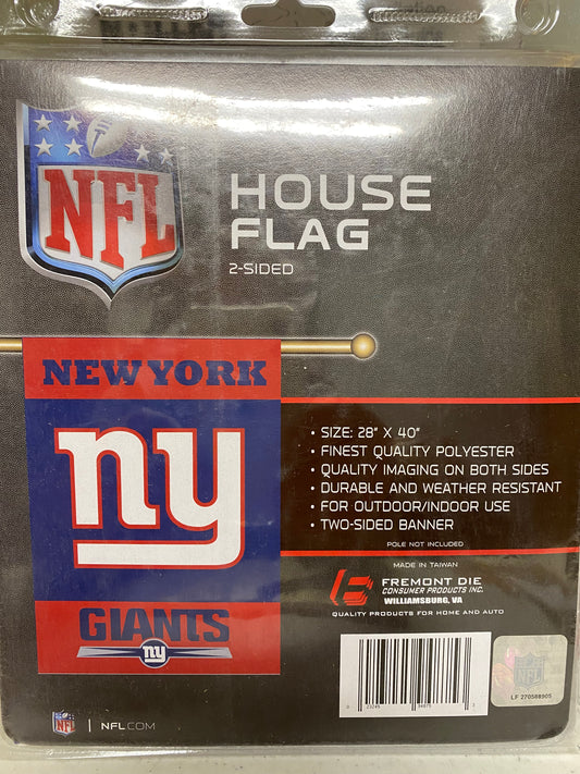 NEW YORK GIANTS 2- SIDED HOUSE FLAG