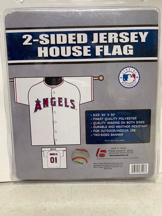 ANAHEIM ANGELS 2 SIDED JERSEY HOUSE FLAG