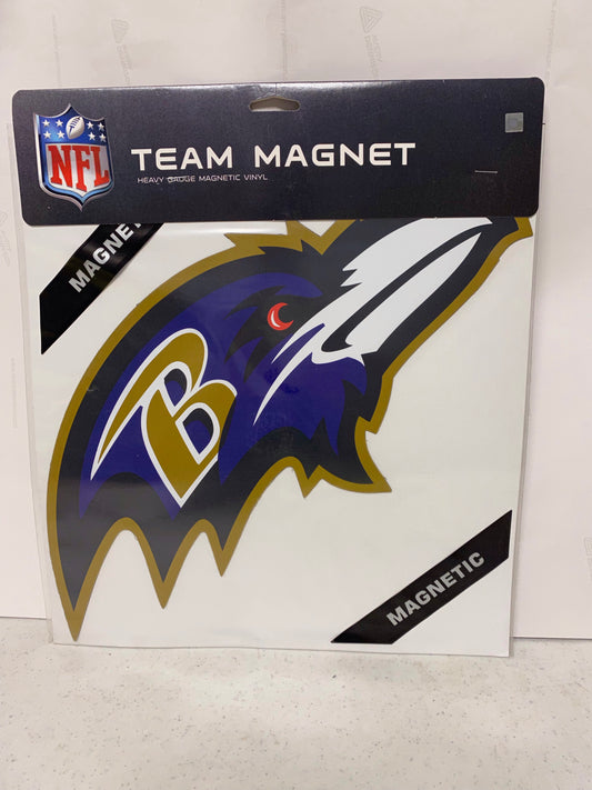 BALTIMORE RAVENS LOGO  LARGE CAR MAGNET