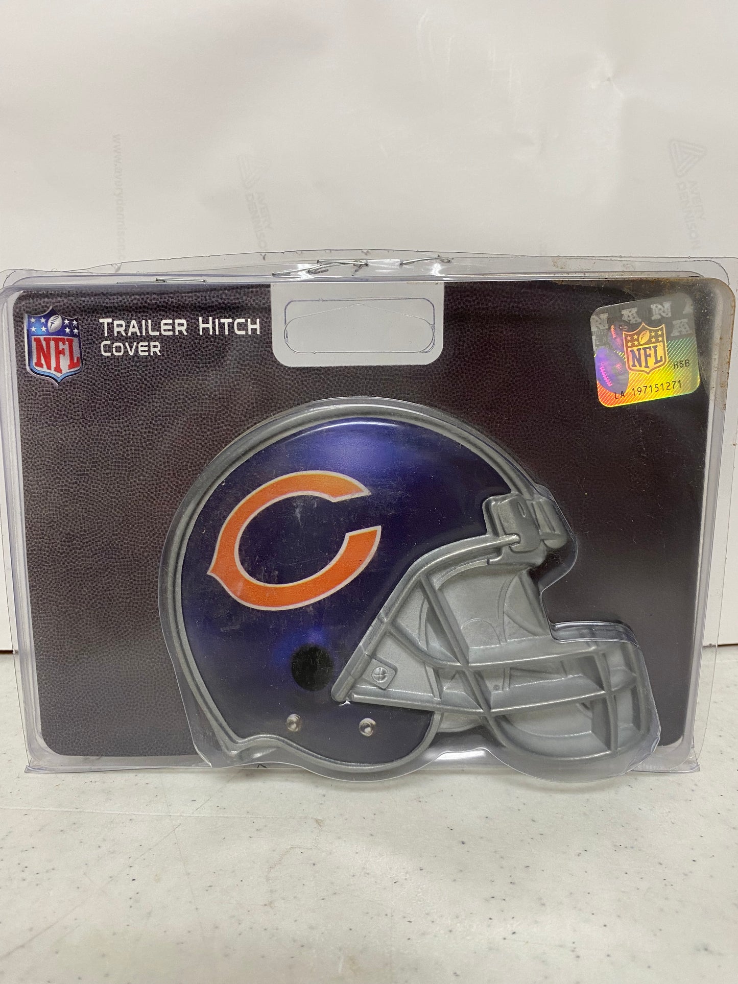 CHICAGO BEARS METAL HELMET  HITCH COVER