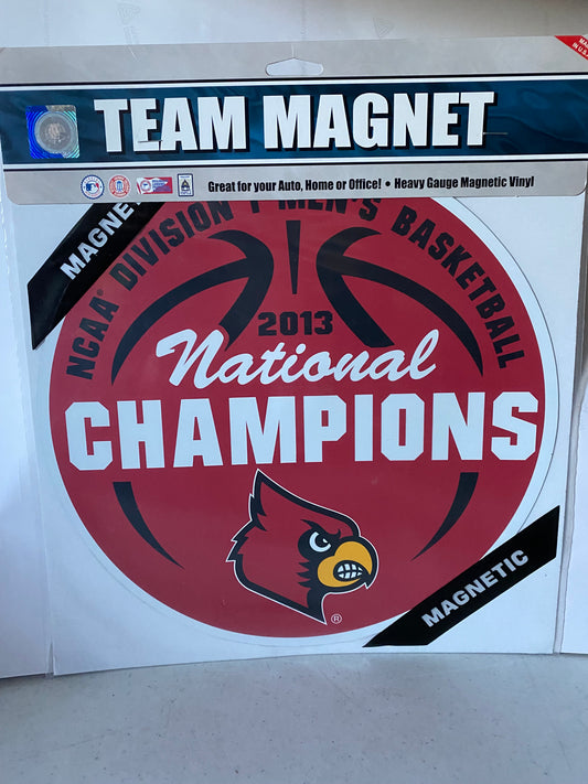 LOUISVILLE CARDINALS “ CHAMPS” CAR MAGNET