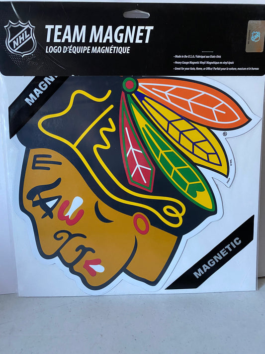 CHICAGO BLACK HAWKS CAR MAGNET