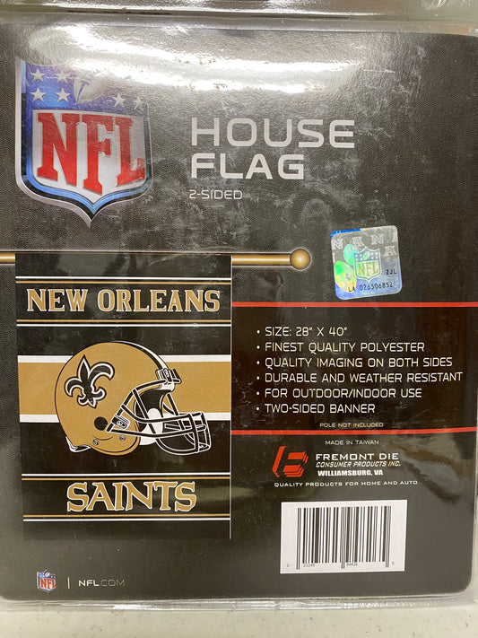 NEW ORLEANS SAINTS 2- SIDED   HOUSE FLAG