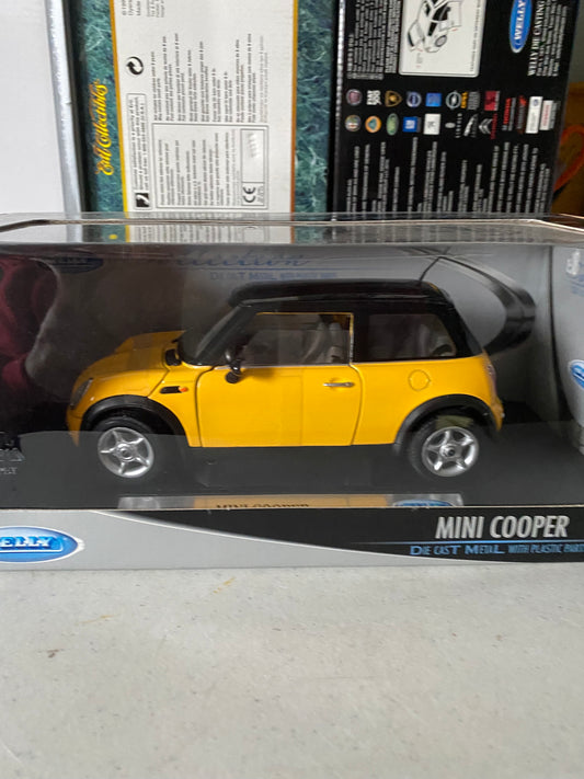 MINI COOPER YELLOW DIECAST