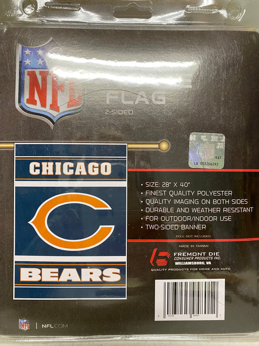 CHICAGO BEARS 2- SIDED HOUSE FLAG