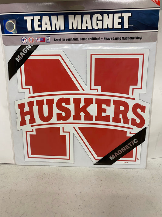 NEBRASKA HUSKERS CAR MAGNET