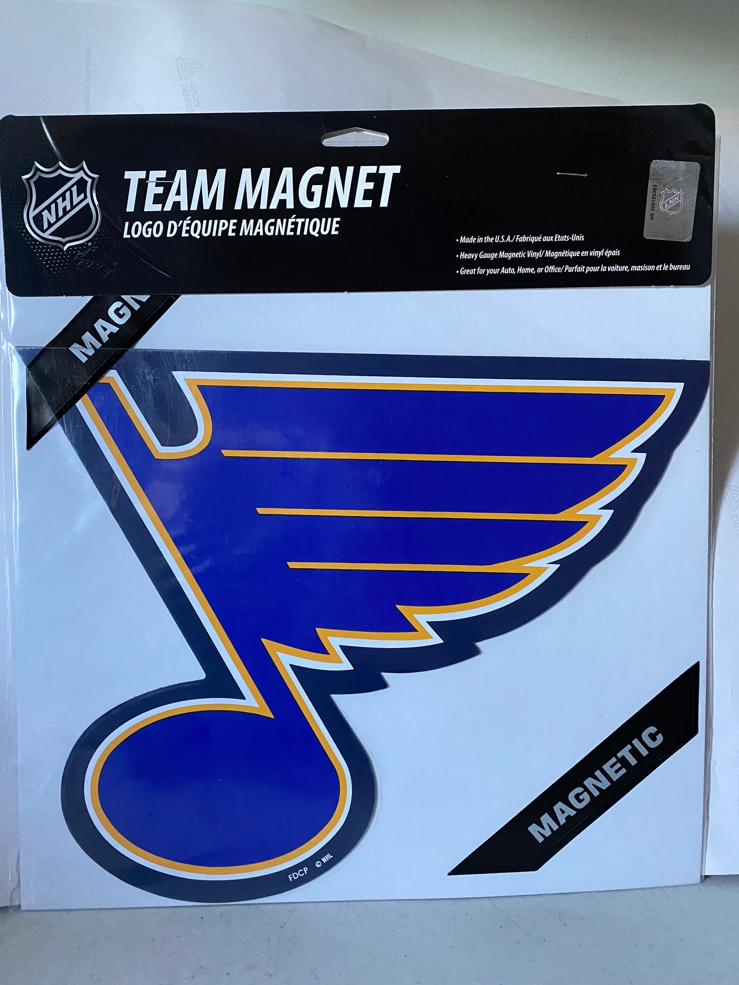 ST LOUIS BLUES CAR MAGNET