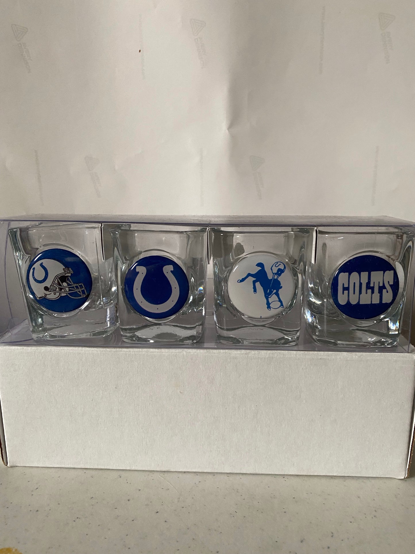 INDIANAPOLIS COLTS SET OF FOUR SHOT GLASSES