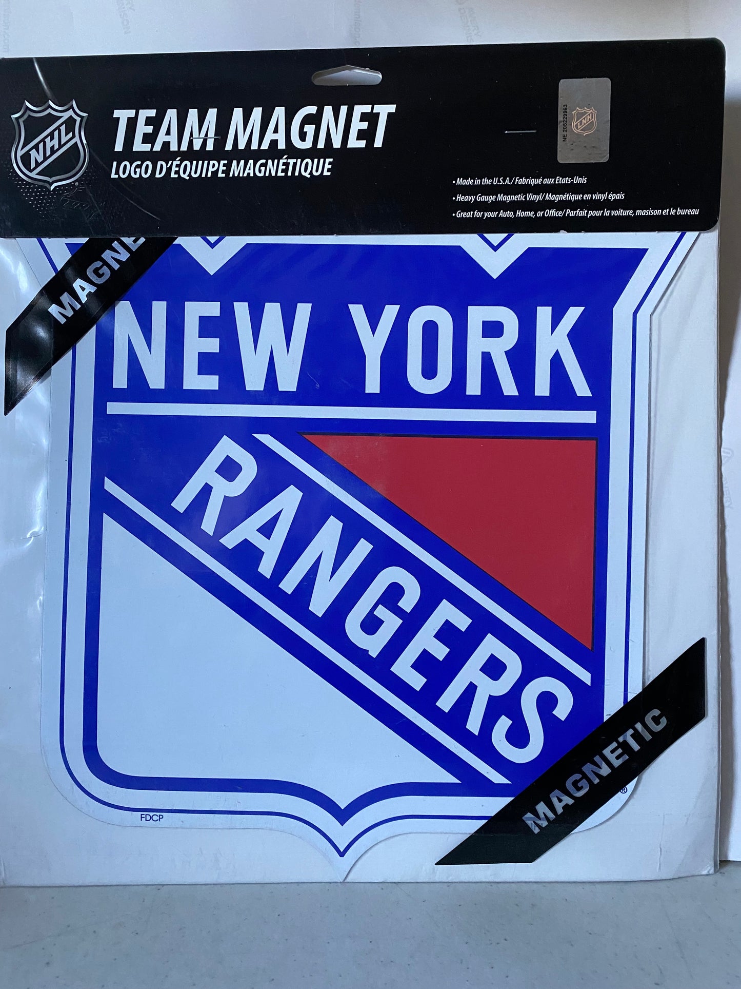 NEW YORK RANGERS CAR MAGNET