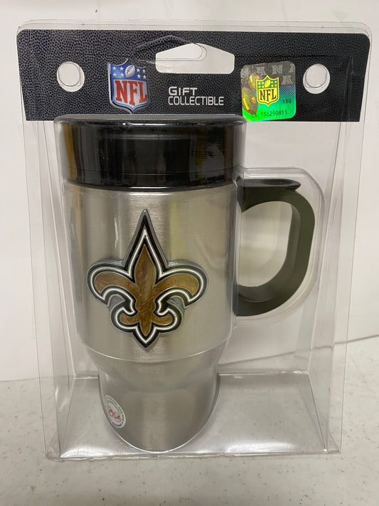 NEW ORLEANS SAINTS  HOT AND COLD TRAVEL MUG