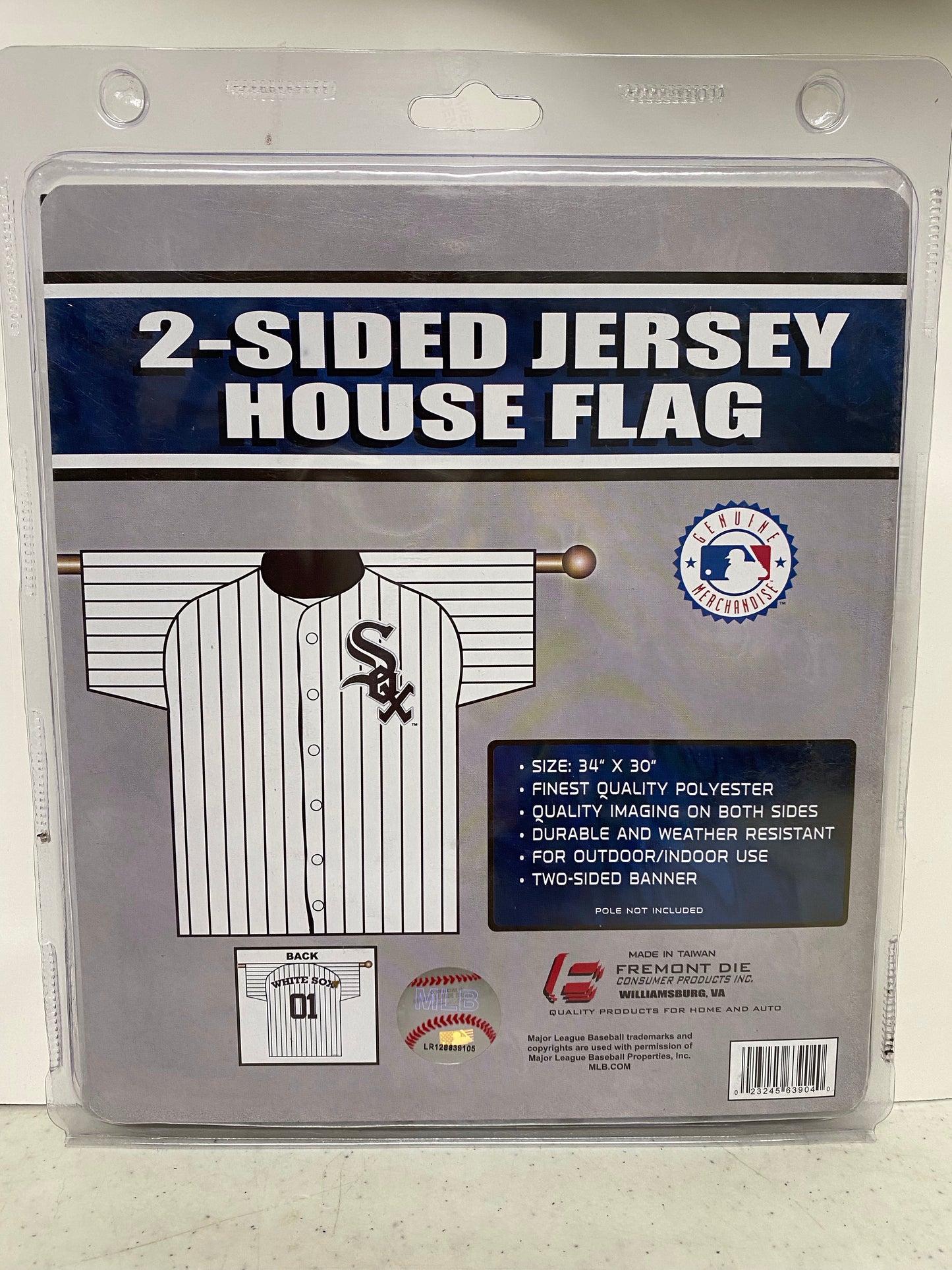 CHICAGO WHITE SOX 2 SIDED JERSEY  HOUSE FLAG
